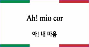 Ah mio cor 아! 내 마음