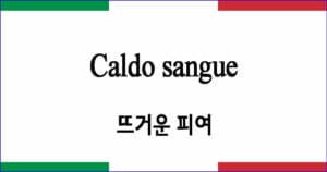 Caldo sangue 뜨거운 피여