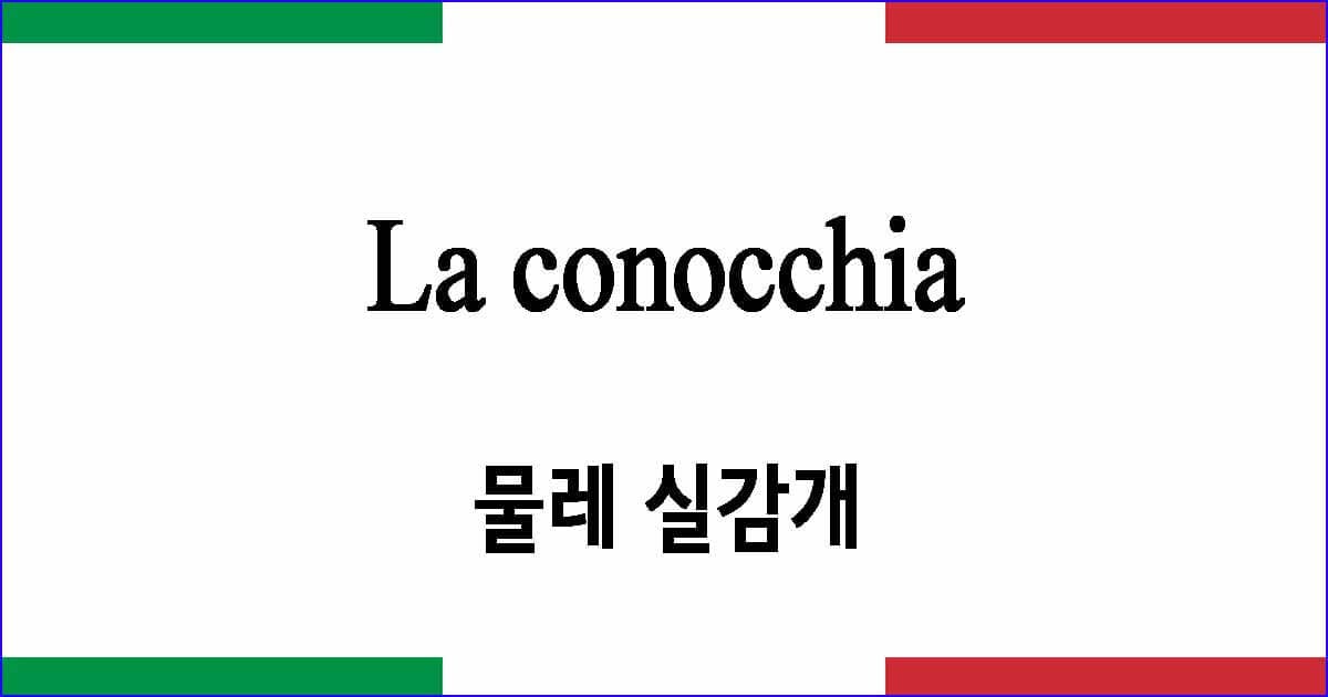 La conocchia 물레 실감개
