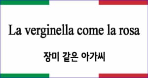 La verginella come la rosa 장미 같은 아가씨