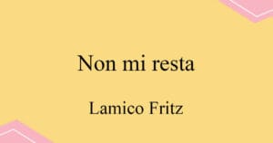 Non mi resta che il pianto ed il dolore 마스카니 오페라 L'Amico Fritz 발음 가사와 해석