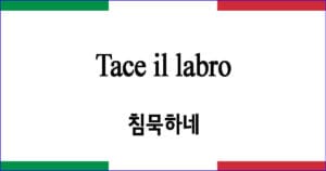 Tace il labro 침묵하네 이탈리아 가곡 발음 가사와 해석