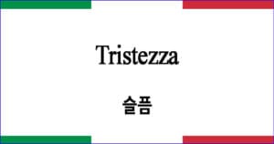 Tristezza 슬픔 이탈리아 가곡 발음 가사와 해석