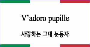 V’adoro pupille 사랑하는 그대 눈동자