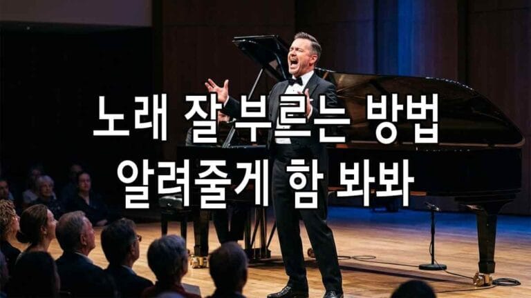 노래 잘 부르는 방법 알려줄게 함 봐봐