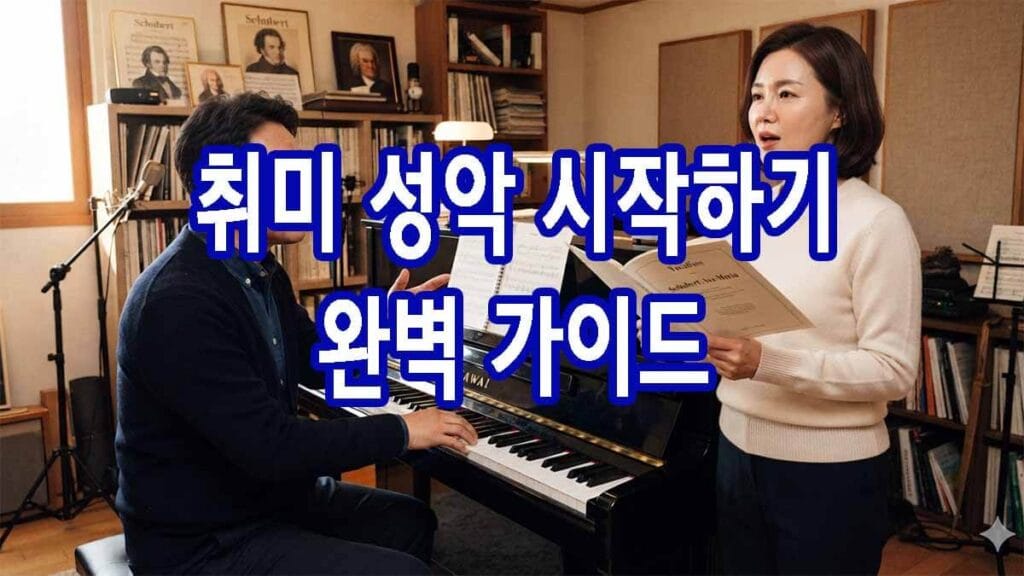 취미 성악, 제대로 시작하는 법 — 완벽 가이드