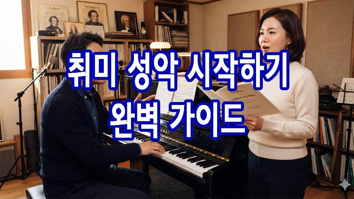 취미 성악, 제대로 시작하는 법 — 완벽 가이드