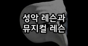 성악 레슨과 뮤지컬 레슨 왜 이렇게 다를까